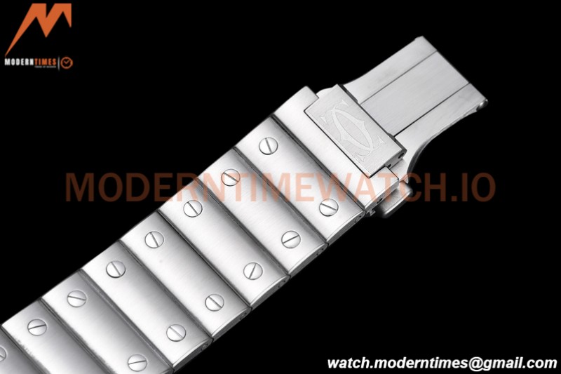 Cartier - Santos De Cartier Ladies Automatic 35mm SS/SS White BVF MY9039