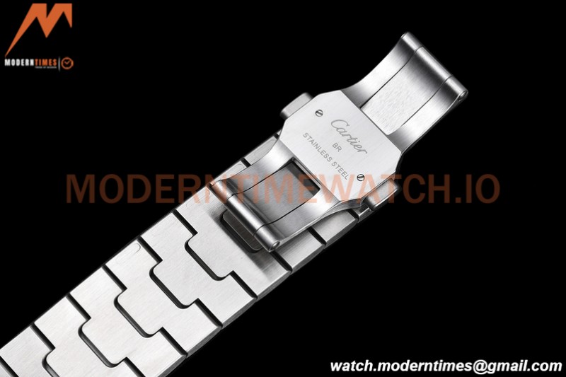 Cartier - Santos De Cartier Mens Automatic 40mm SS/SS White BVF MY9019
