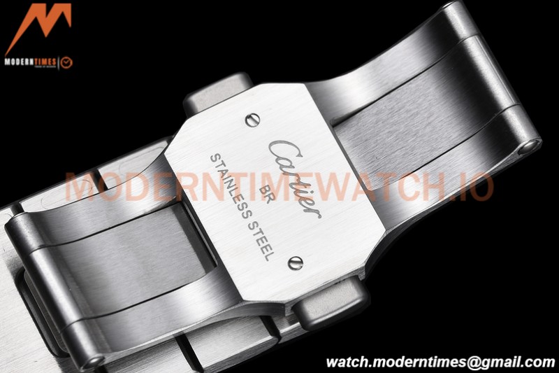 Cartier - Santos De Cartier Mens Automatic 40mm SS/SS White BVF MY9019