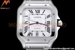 Cartier - Santos De Cartier Mens Automatic 40mm SS/SS White BVF MY9019
