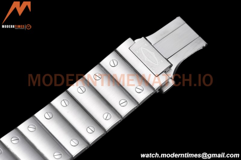 Cartier - Santos De Cartier Mens Automatic 40mm SS/SS White BVF MY9019