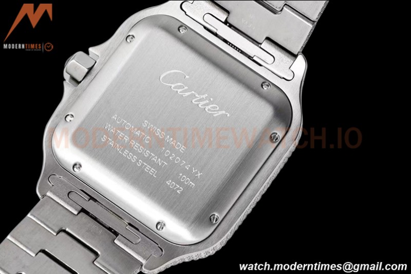 Cartier - Santos De Cartier Mens Automatic 40mm Diamond SS/SS Dia/Ara TWF A2824
