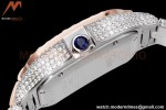 Cartier - Santos De Cartier Mens Automatic 40mm Diamond RG/SS Dia/Ara TWF A2824