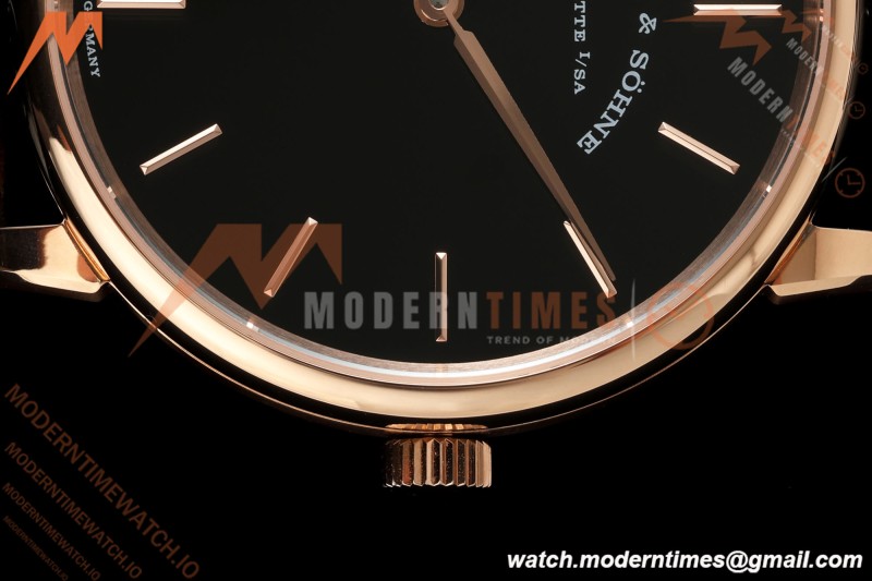 A. Lange & Söhne - Saxonia Thin Automatic 39mm  RG/LE Black F8F V3 A2892 | A. Lange & Söhne - Saxonia Thin 자동 39mm RG/LE 검은색 F8F V3 A2892