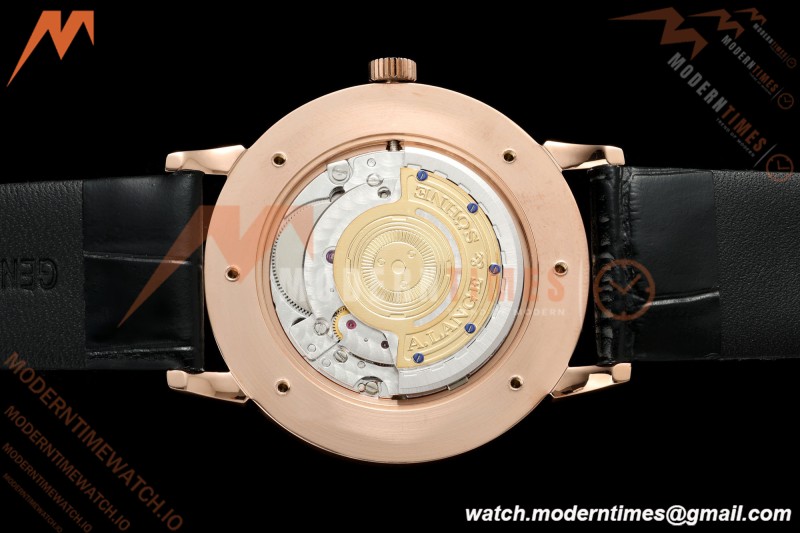 A. Lange & Söhne - Saxonia Thin Automatic 39mm  RG/LE Black F8F V3 A2892 | A. Lange & Söhne - Saxonia Thin 자동 39mm RG/LE 검은색 F8F V3 A2892