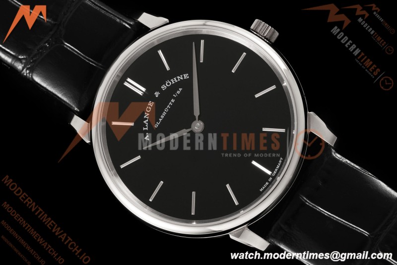 A. Lange & Söhne - Saxonia Thin Automatic 39mm  SS/LE Black F8F V3 A2892