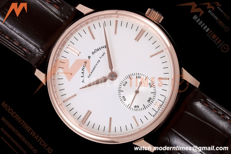 A. Lange & Söhne - Saxonia Thin Automatic 38.5mm RG/LE White F8F A2824
