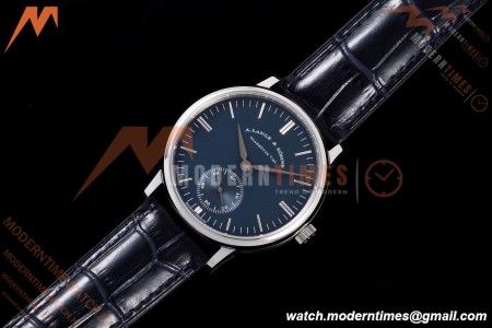 A. Lange & Söhne - Saxonia Thin Automatic 38.5mm SS/LE Blue F8F A2824 | A. 랑게 & 뇌네 - 색소니아 씬 오토매틱 38.5mm SS/LE 블루 F8F A2824