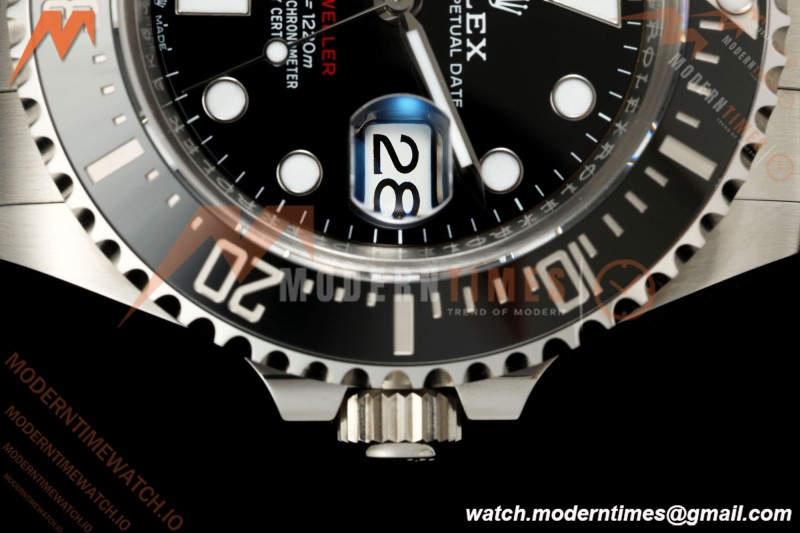 Rolex - Sea-Dweller 126600 43mm 904L Oys SS/SS Black RWF DD3235 Free Sprung | ロレックス シードゥエラー 126600 43mm 904L SS RW Factory DD3235ムーブメント ブラック文字盤 フリースプラング（Free Sprung）