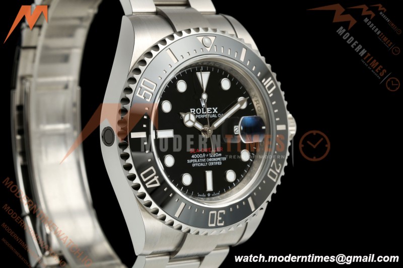 Rolex - Sea-Dweller 126600 43mm 904L Oys SS/SS Black RWF DD3235 Free Sprung | ロレックス シードゥエラー 126600 43mm 904L SS RW Factory DD3235ムーブメント ブラック文字盤 フリースプラング（Free Sprung）