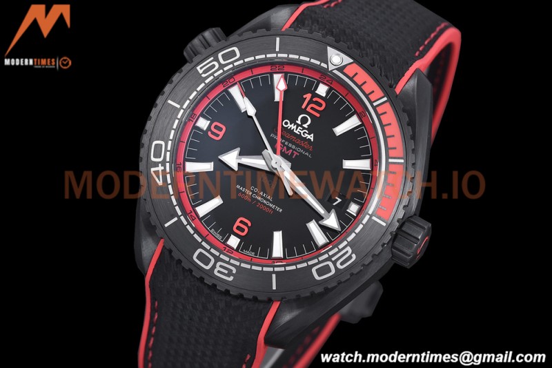 Omega - Seamaster Planet Ocean 600M 45.5mm Deep Black CER/NY Black/Red VSF A8906