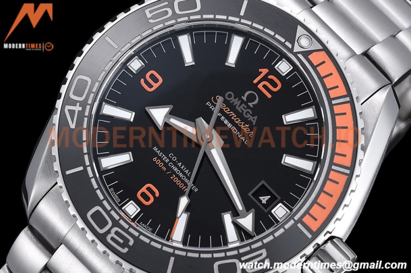 Omega - Seamaster Planet Ocean 600m 43.5mm SS/SS Black/Org VSF A8900