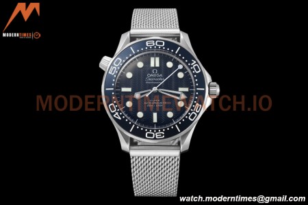 Omega - Seamaster Diver 300M 42mm James Bond 60th Anniv. SS/SS Blue BLSF A8806