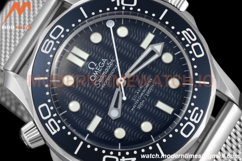 Omega - Seamaster Diver 300M 42mm James Bond 60th Anniv. SS/SS Blue BLSF A8806