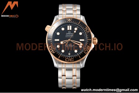 Omega - Seamaster Diver 300m 42mm RG/SS Black VSF A8800