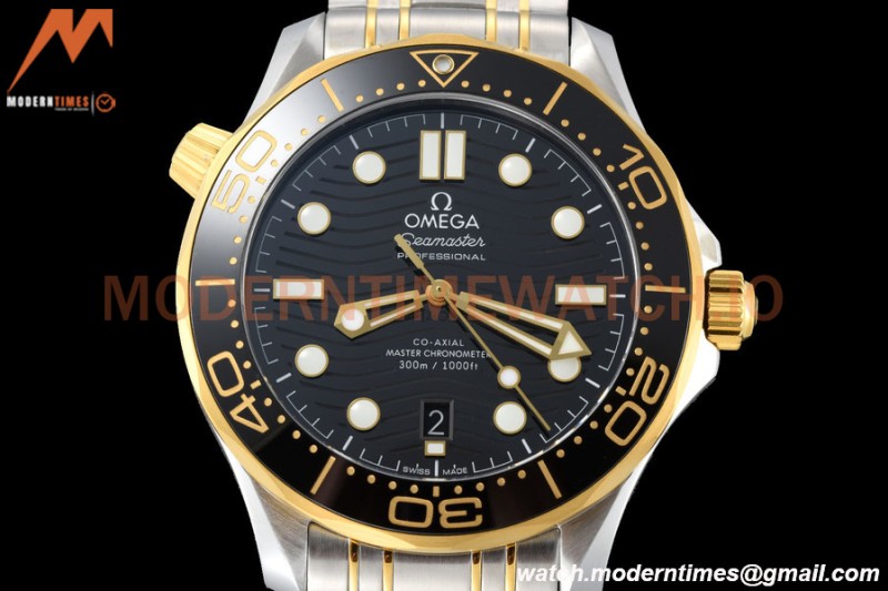 Omega - Seamaster Diver 300m 42mm YG/SS Black VSF A8800