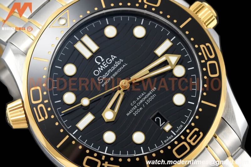 Omega - Seamaster Diver 300m 42mm YG/SS Black VSF A8800
