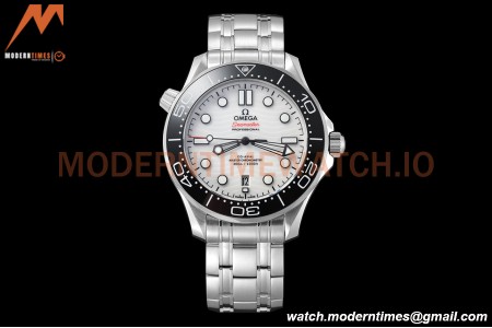 Omega - Seamaster Diver 300m 42mm Black SS/SS White Dial VSF A8800