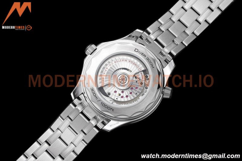 Omega - Seamaster Diver 300m 42mm Black SS/SS White Dial VSF A8800