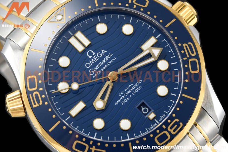 Omega - Seamaster Diver 300m 42mm YG/SS Blue VSF A8800