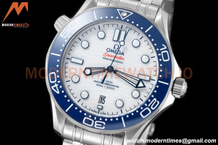 Omega - Seamaster Diver 300m 42mm Blue SS/SS White Dial VSF A8800