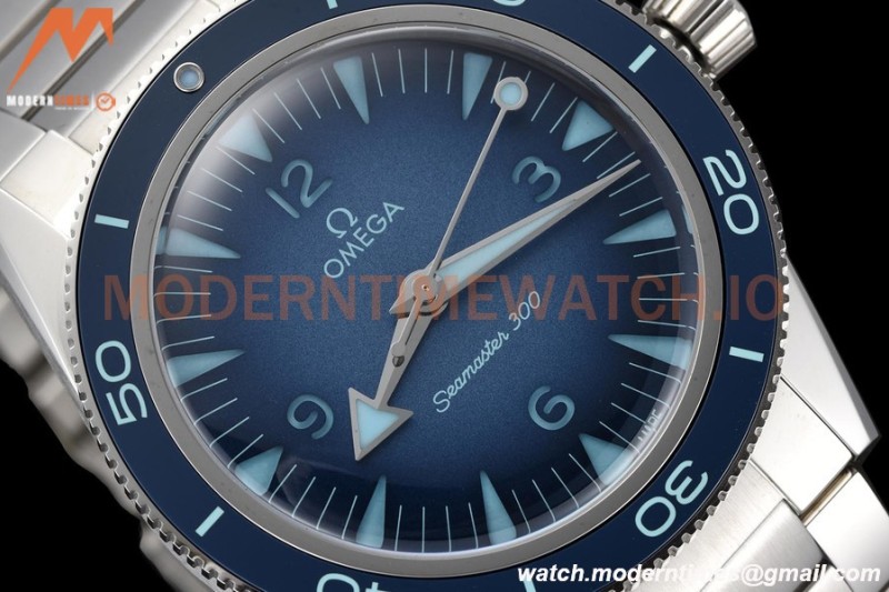 Omega - Seamaster 300m 75Th Anniversary 41mm SS/SS Summer Blue VSF A8912