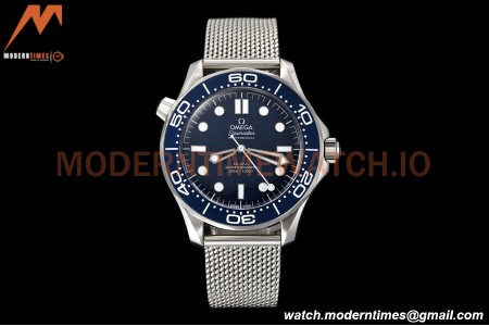 Omega - Seamaster Diver 300M 42mm James Bond 60th Anniv. SS/SS Blue VSF A8806