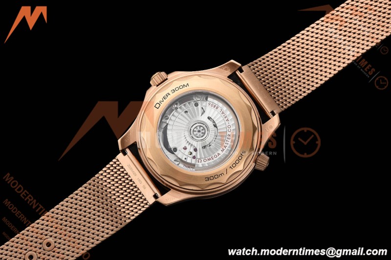 Omega - Seamaster Diver 300m 42mm Ceramic Bronze Gold Black Dial VSF A8806