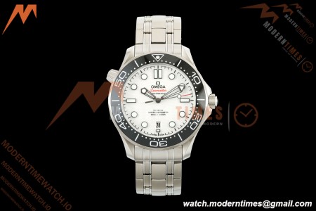 Omega - Seamaster Diver 300m 42mm Ceramic SS/SS White Dial VSF V4 VS8800 | 오메가 - 시마스터 다이버 300m 42mm 세라믹 SS/SS 화이트 다이얼 VSF V4 VS8800