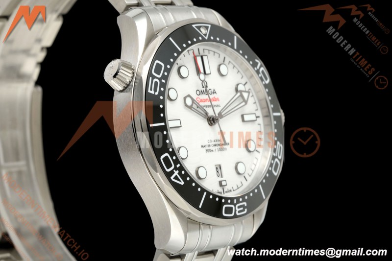 Omega - Seamaster Diver 300m 42mm Ceramic SS/SS White Dial VSF V4 VS8800