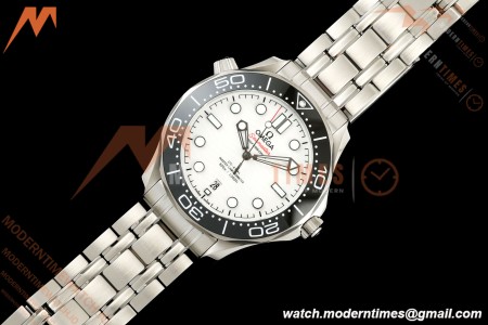 Omega - Seamaster Diver 300m 42mm Ceramic SS/SS White Dial VSF V4 VS8800 | 오메가 - 시마스터 다이버 300m 42mm 세라믹 SS/SS 화이트 다이얼 VSF V4 VS8800