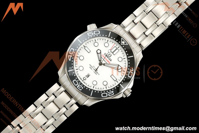 Omega - Seamaster Diver 300m 42mm Ceramic SS/SS White Dial VSF V4 VS8800