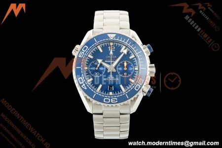 Omega - Seamaster Planet Ocean 600m Chrono 45.5mm SS/SS Blue Dial VRF A9900