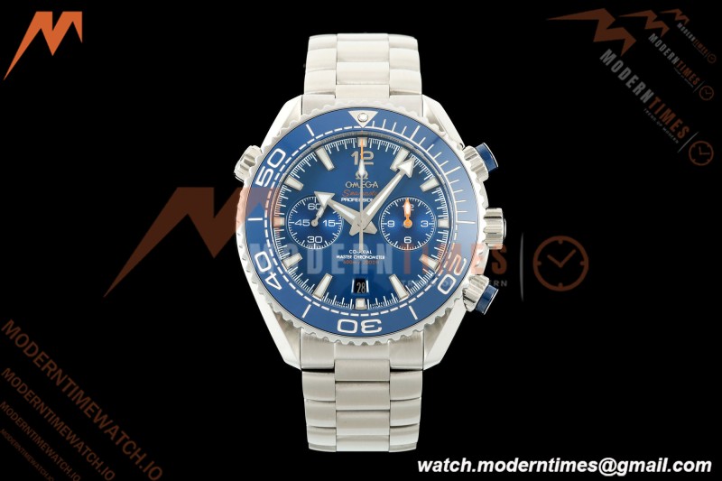 Omega - Seamaster Planet Ocean 600m Chrono 45.5mm SS/SS Blue Dial VRF A9900