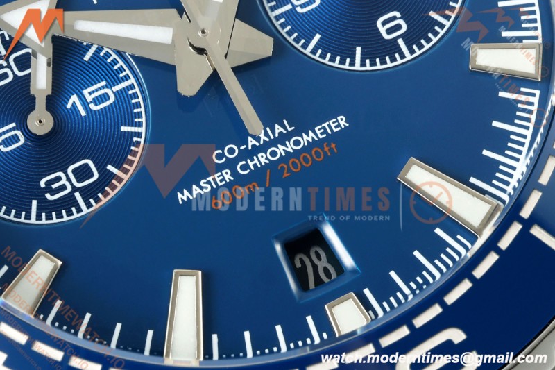 Omega - Seamaster Planet Ocean 600m Chrono 45.5mm SS/SS Blue Dial VRF A9900