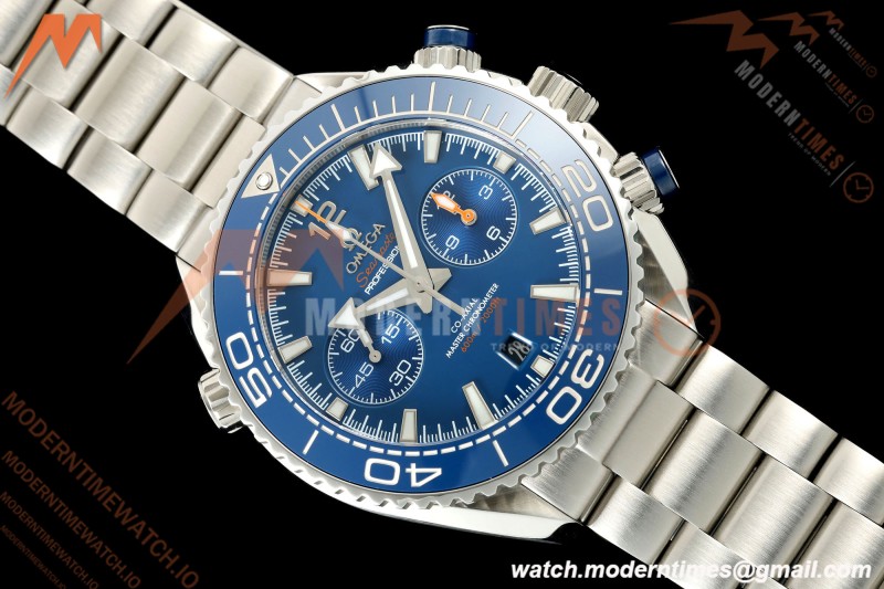 Omega - Seamaster Planet Ocean 600m Chrono 45.5mm SS/SS Blue Dial VRF A9900