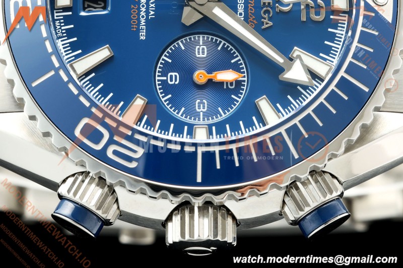 Omega - Seamaster Planet Ocean 600m Chrono 45.5mm SS/SS Blue Dial VRF A9900