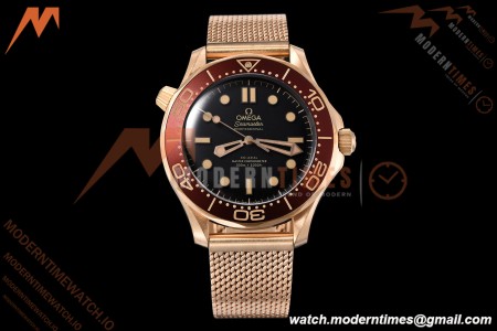 Omega - Seamaster Diver 300m 42mm Ceramic Bronze Gold Black Dial VSF V4 A8806
