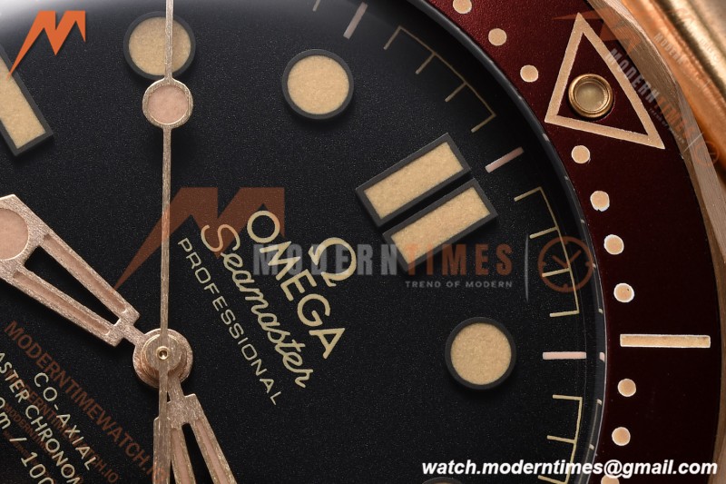 Omega - Seamaster Diver 300m 42mm Ceramic Bronze Gold Black Dial VSF V4 A8806