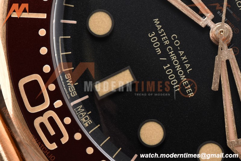 Omega - Seamaster Diver 300m 42mm Ceramic Bronze Gold Black Dial VSF V4 A8806