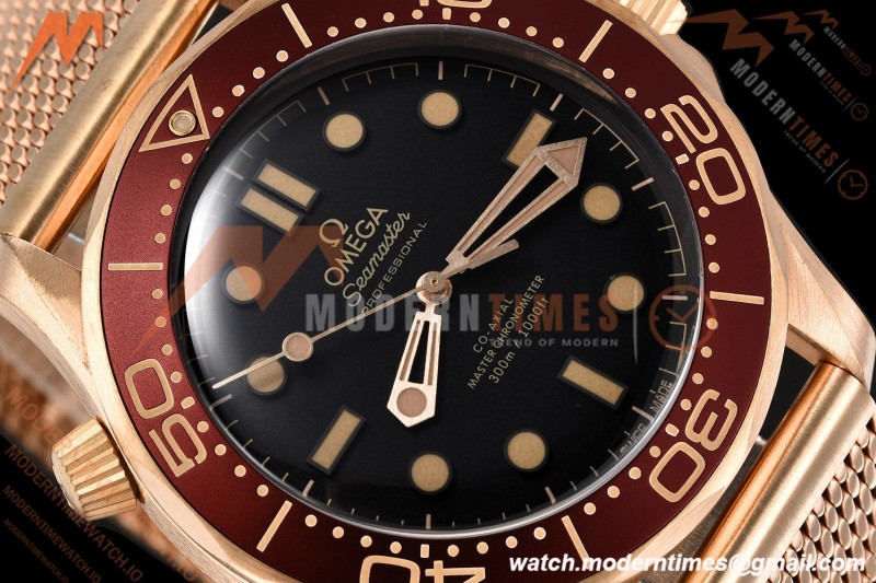 Omega - Seamaster Diver 300m 42mm Ceramic Bronze Gold Black Dial VSF V4 A8806
