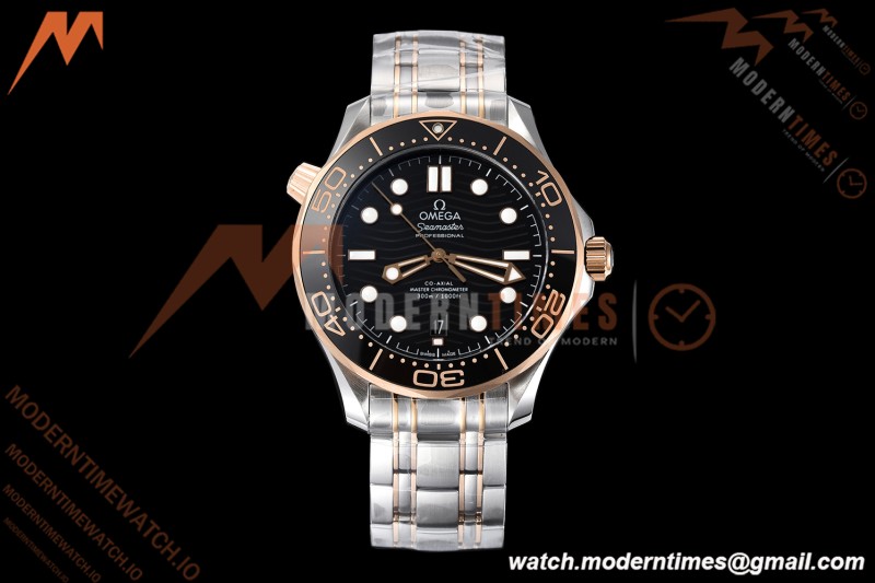 Omega - Seamaster Diver 300m 42mm Ceramic RG/SS Black Dial VSF V4 VS8800