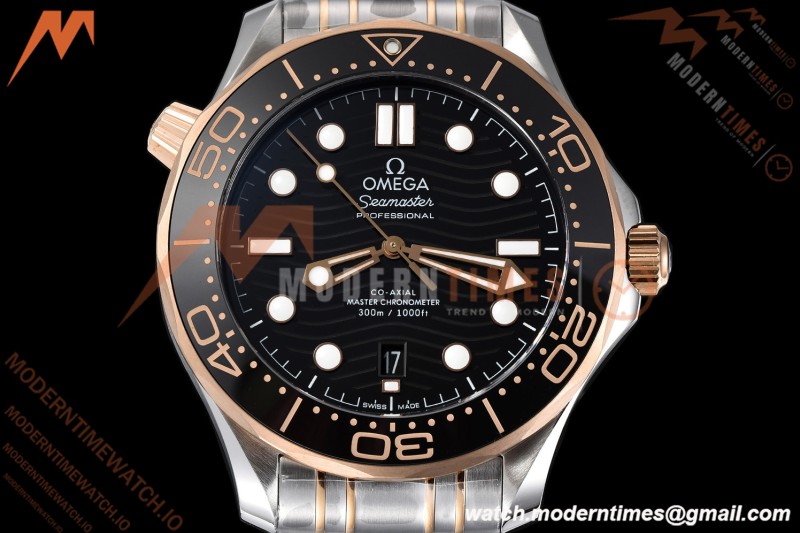 Omega - Seamaster Diver 300m 42mm Ceramic RG/SS Black Dial VSF V4 VS8800