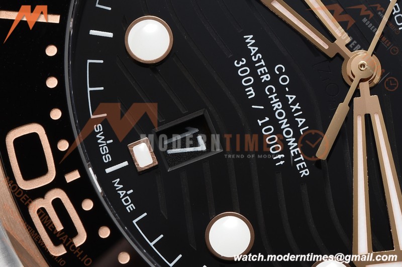 Omega - Seamaster Diver 300m 42mm Ceramic RG/SS Black Dial VSF V4 VS8800