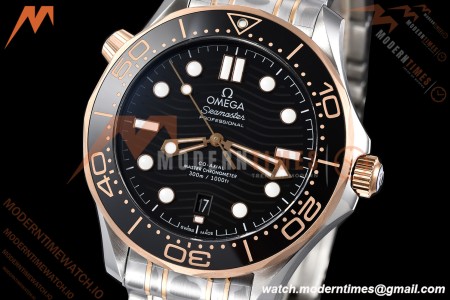 Omega - Seamaster Diver 300m 42mm Ceramic RG/SS Black Dial VSF V4 VS8800 | 오메가 - 시마스터 다이버 300m 42mm 세라믹 RG/SS 블랙 다이얼 VSF V4 VS8800