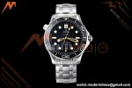 Omega - Seamaster Diver 300m 42mm James Bond Ceramic SS/SS Black Dial VSF V4 VS8800