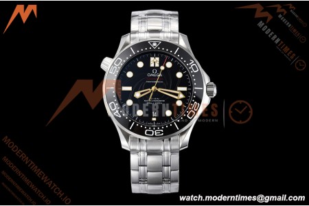 Omega - Seamaster Diver 300m 42mm James Bond Ceramic SS/SS Black Dial VSF V4 VS8800