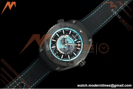 Omega - Seamaster Planet Ocean 600m 45.5mm GMT Worldtimer CER/NY Blk/Grn VSF SA8938 | 오메가 - 시마스터 플래닛 오션 600m 45.5mm GMT 월드타이머 CER/NY 블랙/그린 VSF SA8938