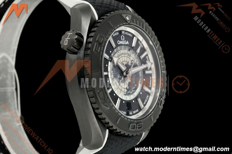 Omega - Seamaster Planet Ocean 600m 45.5mm GMT Worldtimer CER/NY Blk/Gry VSF SA8938