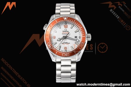 Omega - Seamaster Planet Ocean 600m 43.5mm SS/SS ORN/CER White Dial GDF MY8215